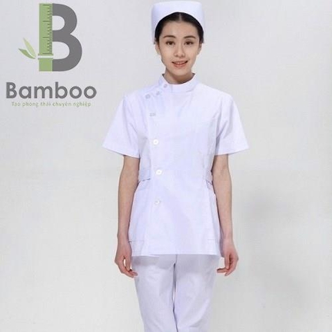 Mẫu Đồng Phục Điều Dưỡng màu Trắng