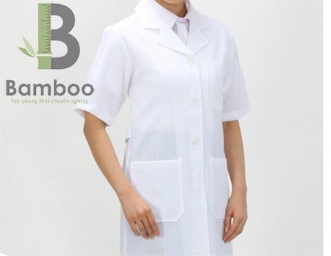 Mẫu Áo Blouse Bác Sĩ Trắng 03