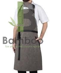 Mẫu Tạp Dề Đồng Phục Màu Xám