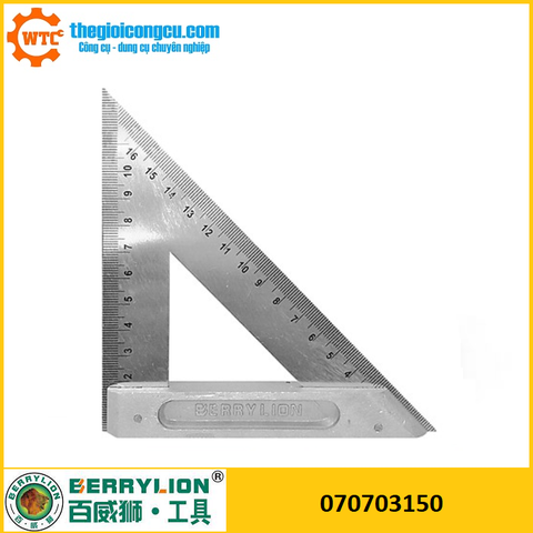 Thước góc tam giác 150mm Berrylion 070703150