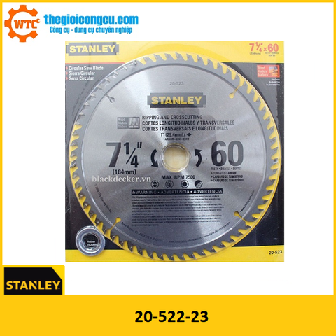 Lưỡi cưa gỗ 184mm x 40T Stanley 2052223
