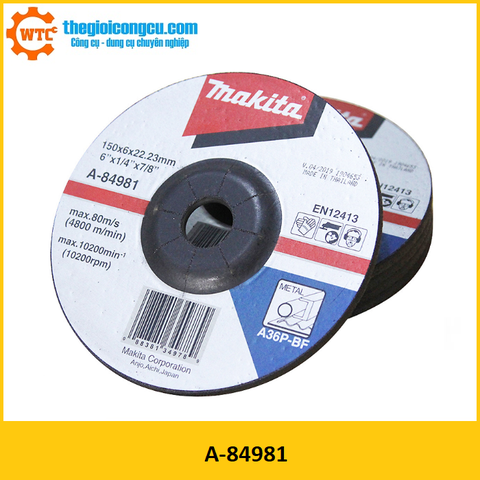 Đá mài kim loại 150x6x22mm Makita A-84981