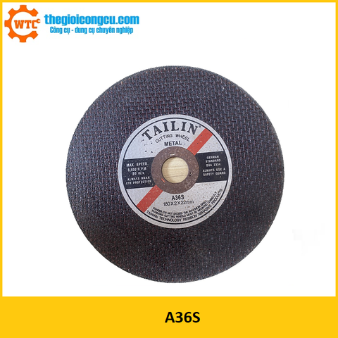 Đĩa cắt kim loại 180x2x22mm Tailin A36S