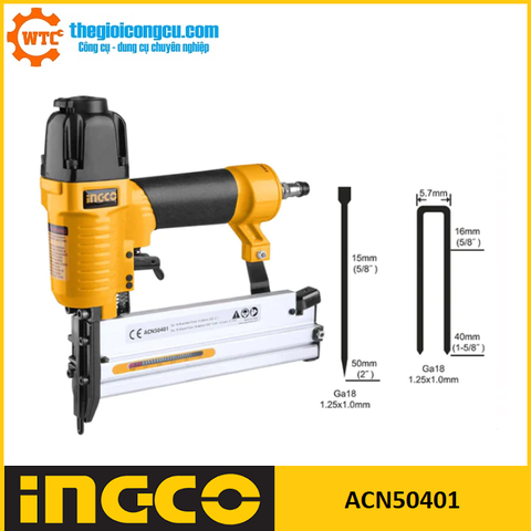 Máy bắn đinh dùng hơi Ingco ACN50401
