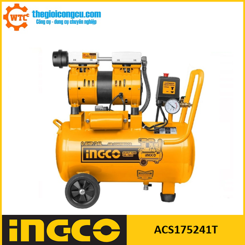 Máy nén khí không dầu 24L Ingco ACS175241T