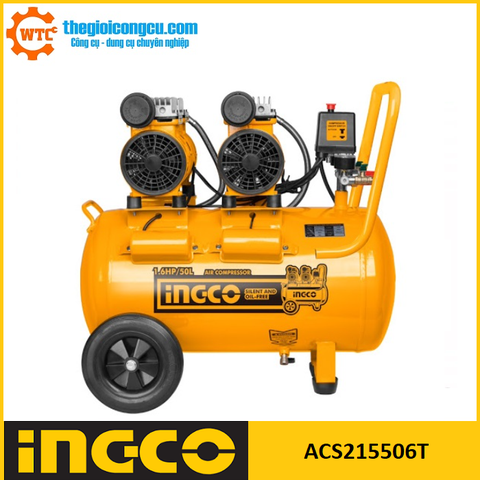 Máy nén khí không dầu 50L Ingco ACS215506T