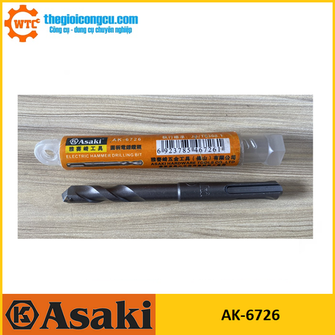 10mm x 110mm Mũi khoan bê tông đuôi gài Asaki AK-6726