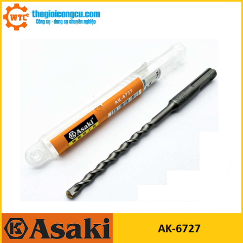 6mm x 160mm Mũi khoan bê tông đuôi gài Asaki AK-6727