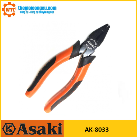 Kềm răng cao cấp kiểu mỹ 6''/150mm Asaki AK-8033