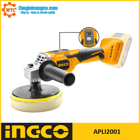 Máy đánh bóng dùng pin 20V Ingco APLI2001