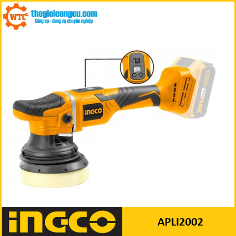 Máy đánh bóng 125mm dùng pin 20V Ingco APLI2002