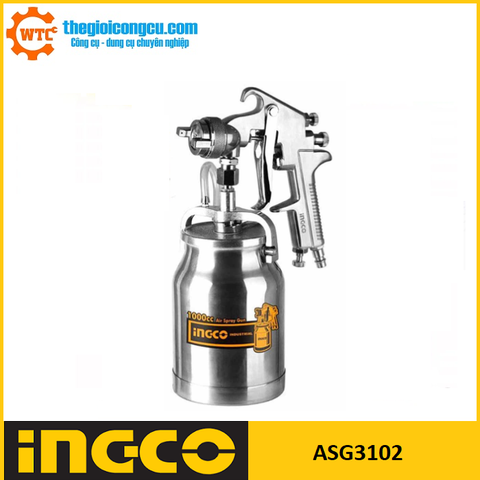 Súng phun sơn dùng hơi 1000cc Ingco ASG3102