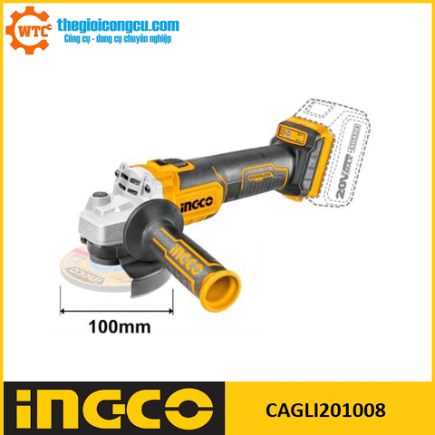 Máy mài góc dùng pin 20V Ingco CAGLI201008