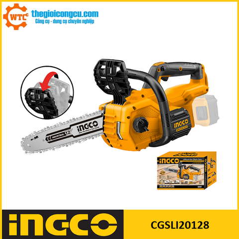 Máy cưa xích dùng pin 20V Ingco CGSLI20128