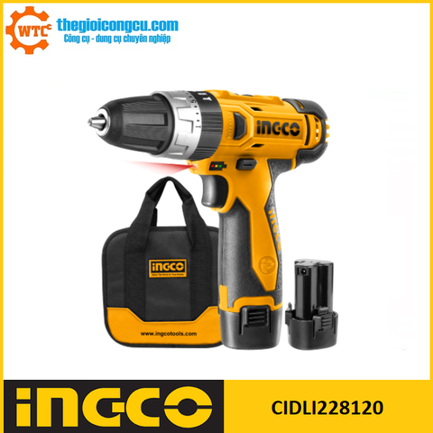 Máy khoan dùng pin 12V Ingco CIDLI228120