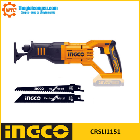 Máy cưa kiếm dùng pin 20V Ingco CRSLI1151