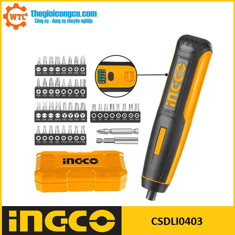 Máy siết vít dùng pin 4V Ingco CSDLI0403