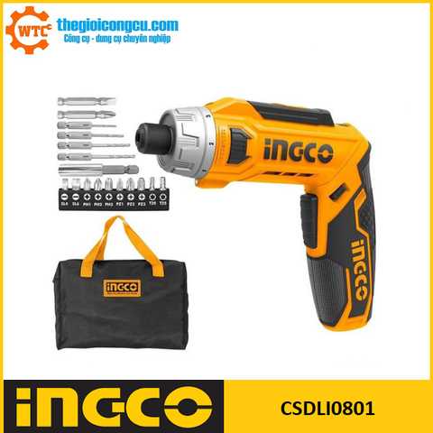 Máy siết vít dùng pin 8V Ingco CSDLI0801