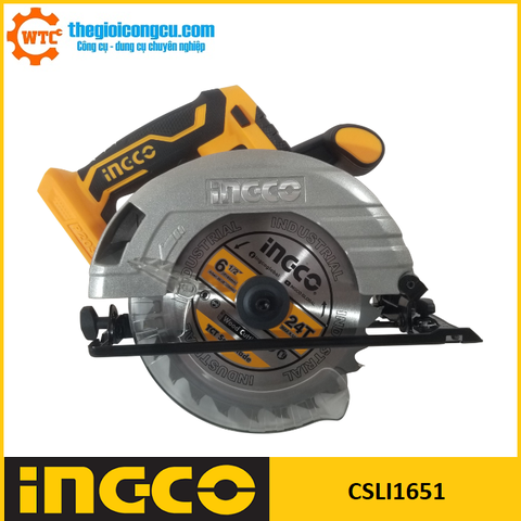 Máy cưa đĩa tròn dùng pin 20V Ingco CSLI1651