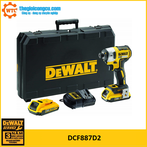 Máy vặn vít dùng pin 20V Max Dewalt DCF887D2
