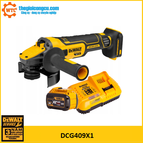 Máy mài góc dùng pin 20V/60V DeWalt DCG409X1