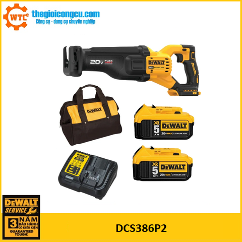 Máy cưa kiếm 20V/60V Dewalt DCS386P2