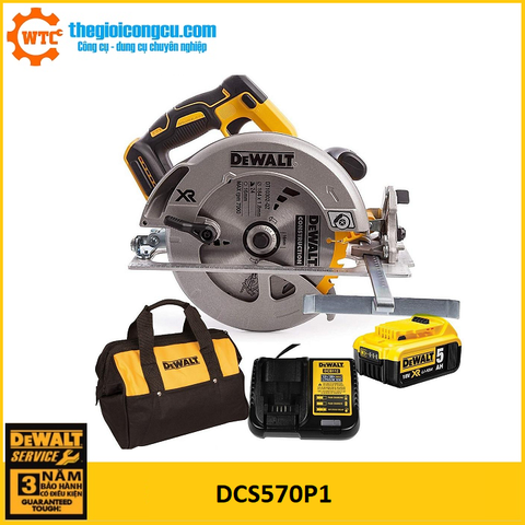 Máy cưa đĩa pin 18V/20V Max Dewalt DCS570P1