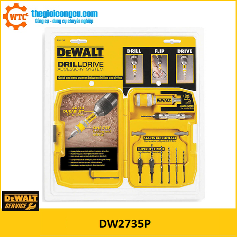 Bộ mũi khoan vít 12 chi tiết Dewalt DW2735P