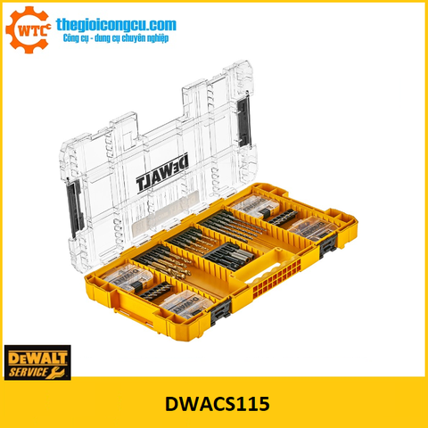 Bộ mũi khoan và mũi vít 115 chi tiết DeWalt DWACS115