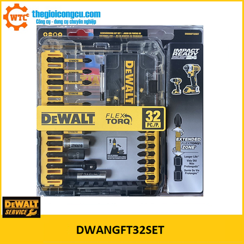 Bộ mũi vít DeWALT DWANGFT32SET