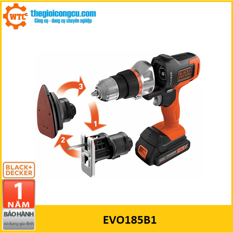 Máy khoan cầm tay 18V Black&Decker EVO185B1