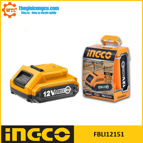 Pin Lithium-ion 12V/1.5Ah Ingco FBLI12151