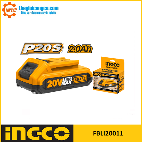 Pin Lithium-Ion 20V/2Ah Ingco FBLI20011