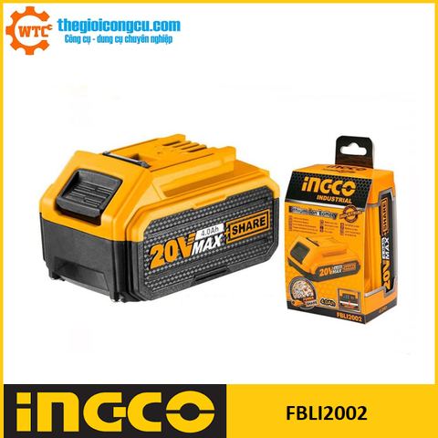 Pin Lithium-Ion 20V/4.0Ah Ingco FBLI2002