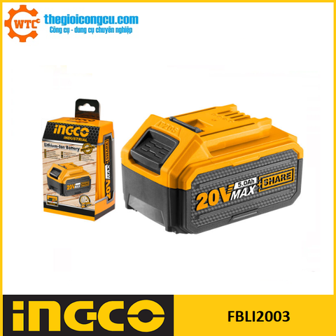 Pin Lithium-Ion 20V/5.0Ah Ingco FBLI2003