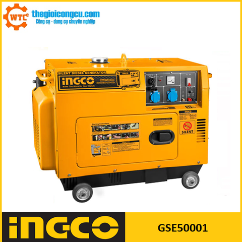Máy phát điện dùng dầu 5Kw Ingco GSE50001