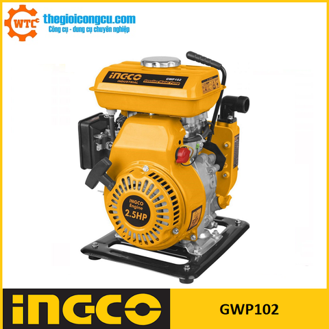 Máy bơm nước dùng xăng 2.5HP Ingco GWP102