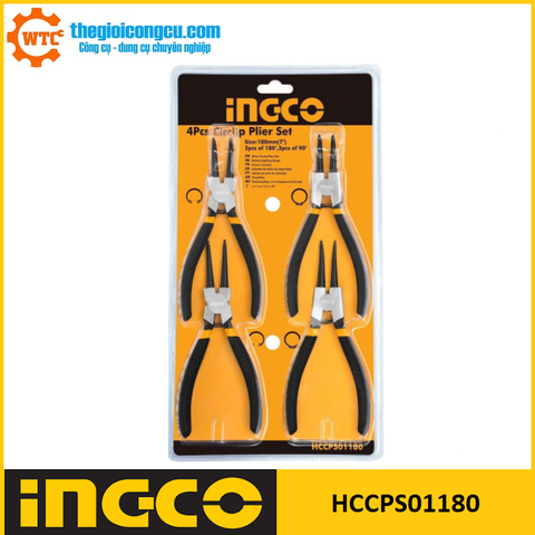 Bộ 4 kềm mở phe Ingco HCCPS01180