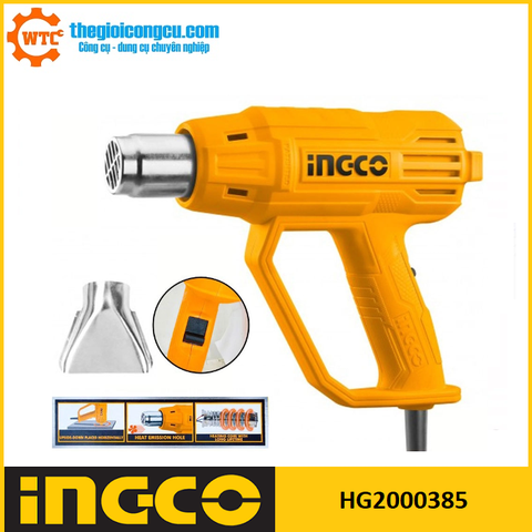 Máy thổi hơi nóng 2000W Ingco HG2000385
