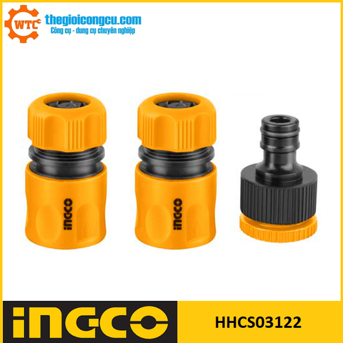 Bộ 3 đầu nối nhanh Ingco HHCS03122