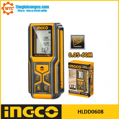 Máy đo khoảng cách tia laser 60m Ingco HLDD0608