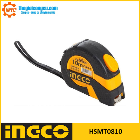 Thước cuộn thép nền vàng Ingco HSMT0810