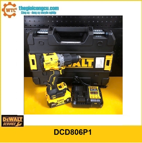 Máy khoan dùng pin 20V Max Dewalt DCD806P1