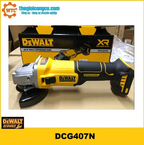 Máy mài góc dùng pin  20V Dewalt DCG407N