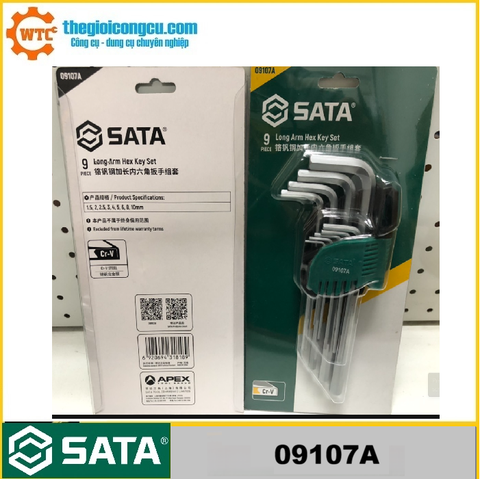 Bộ lục giác  9 chi tiết  SATA 09107A