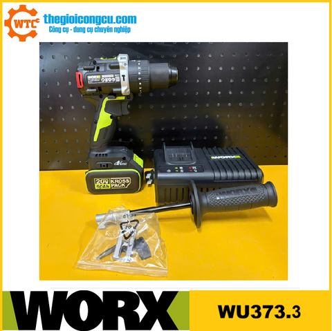 Máy khoan búa dùng pin 20V Worx WU373.3