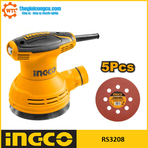 Máy chà nhám tròn 320W Ingco RS3208