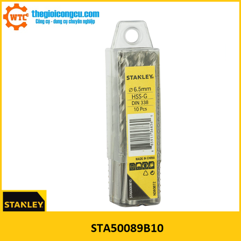 Hộp mũi khoan sắt 6.5 mm Stanley STA50089B10
