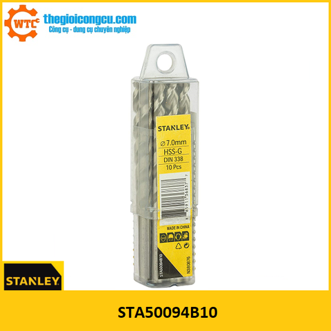 Hộp mũi khoan sắt 7.0mm Stanley STA50094B10