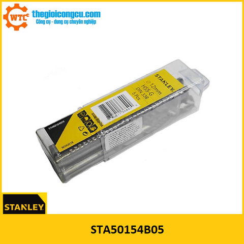 Hộp mũi khoan sắt 12mm Stanley STA50154B05